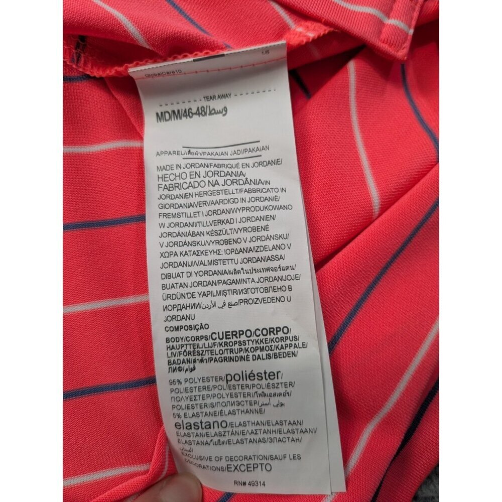 Under Armour Polo Shirt Mens Medium Performance Stripe 2.0 Golf Stretch - Picture 8 of 16